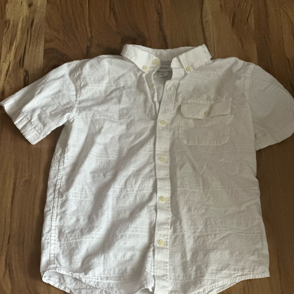 Old Navy Kids White Button Down Shirt